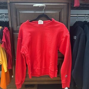 Champion Women's Vibrant Red Crew Neck Sweater